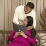 Emotional couple maternity lifestyle photography